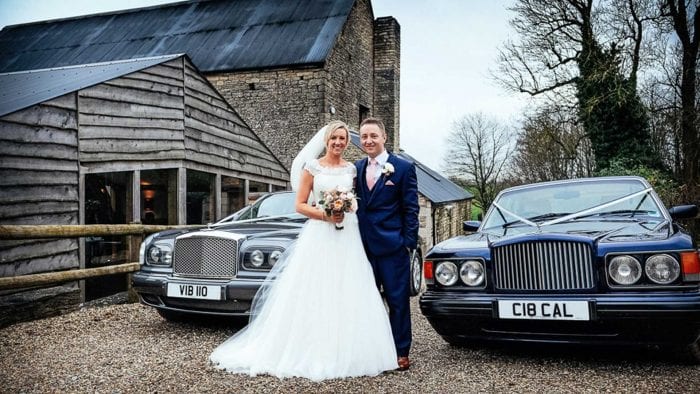 Ben and Sophie with the Bentley Arnage and Brooklands